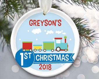 baby's 2nd christmas ornament 2018