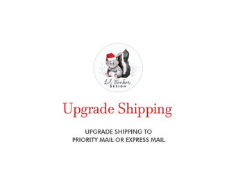 UPGRADE shipping to Priority Mail, or to Priority Express Mail, after having ALREADY placed an order with First Class Mail shipping