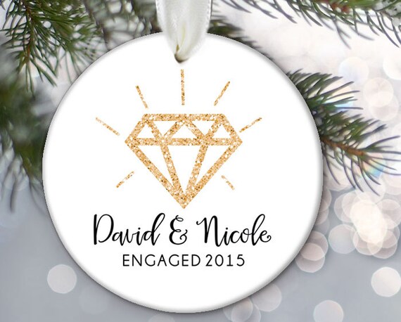 engagement christmas ornament 2015