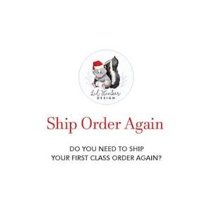 Re-mail an order to a new shipping address, by First Class Mail, due to return of order or customer error on shipping address domestic image 1