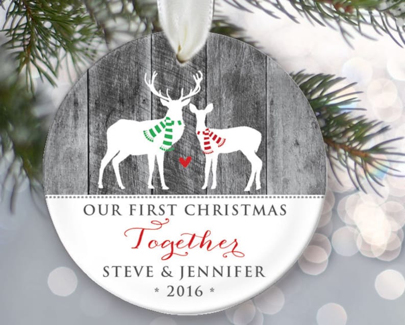 Our First Christmas Together Ornament Personalized Christmas Etsy