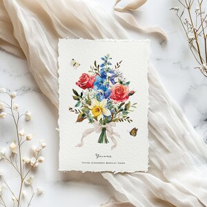 Art Print Custom Grandma Giftpersonalized family art, custom floral print, family name wall decor, watercolor bouquet, birth month flowers, family tree alternative, grandparents gift, anniversary present, Mother's Day gift, Christmas gift, housewarming present, wedding gift, customizable wall art, family portrait alternative, botanical family art, sentimental home decor, Our Family Garden print, family keepsake, colorful floral illustration, personalized text art