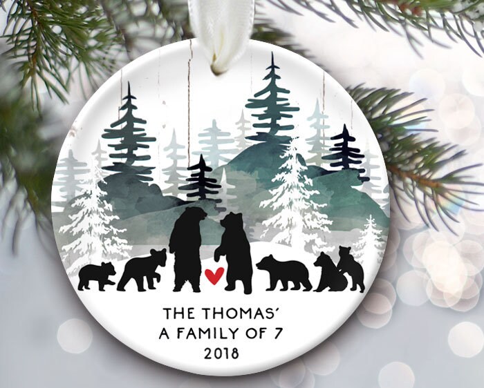 MAXORA Personalized Bear Family of 2 Christmas Ornament 2020 MAXORA Personalized Bear Family of 2 Christmas Ornament 2020