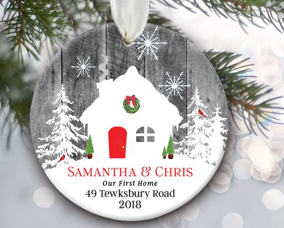 Our First Home Ornament Housewarming Gift Our New Home Etsy