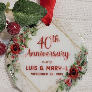 40th Anniversary Gift for Parents