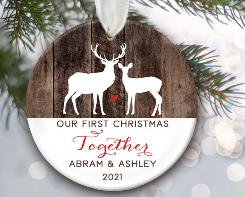 Our First Christmas Together Ornament Personalized Christmas Etsy