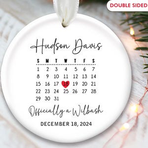 Adoption Ornament Girl Adoption Gift for Boy Gotcha Day Personalized Gift for Adoption Day Calendar New Parent Gift for Blended Family OR947