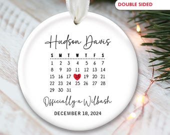 Adoption Ornament Girl Adoption Gift for Boy Gotcha Day Personalized Gift for Adoption Day Calendar New Parent Gift for Blended Family OR947