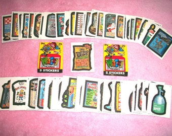Wacky Packages 1991 Series Complete Set (55) Near mint + Wrapper