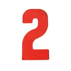 10&quot; Vintage Metal Number 2 - Marquee Signage - Number Sign - Birthday Numbers - Vintage Metal 2 - Kid&#39;s Party Decor
