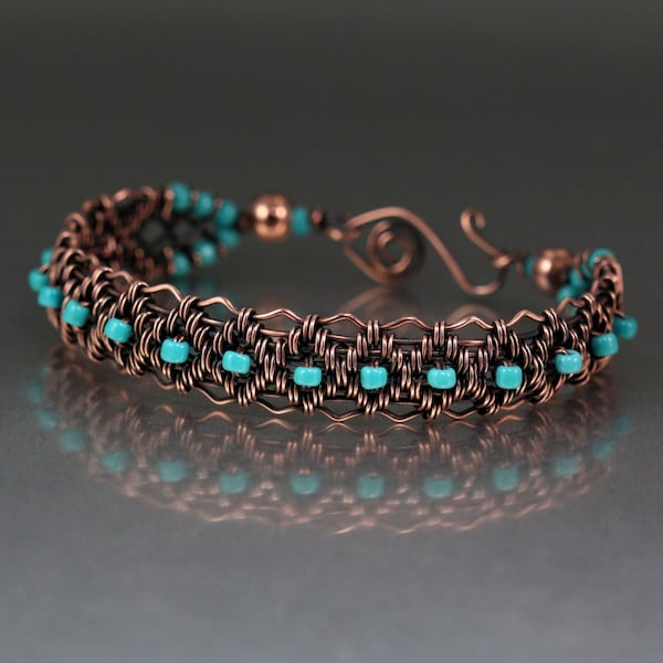Copper Woven Bracelet Tutorial