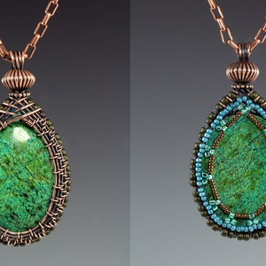 Woven Bezel with Beaded Back Tutorial