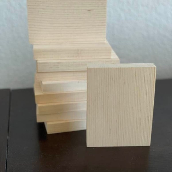 Unfinished Sanded Pine Wood Blanks | DIY Mini Book Stacks | Art Craft Supplies | Mantel Decor | Kitchen Tiered Tray | DIY Christmas Gifts