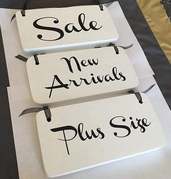 Custom Retail Signs and Signage Lot of 3 Boutique Store Etsy