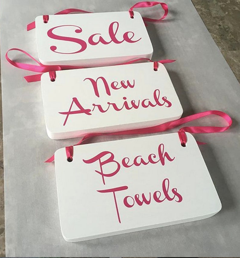 Custom Retail Signs and Signage Lot of 3 Boutique Beach Etsy