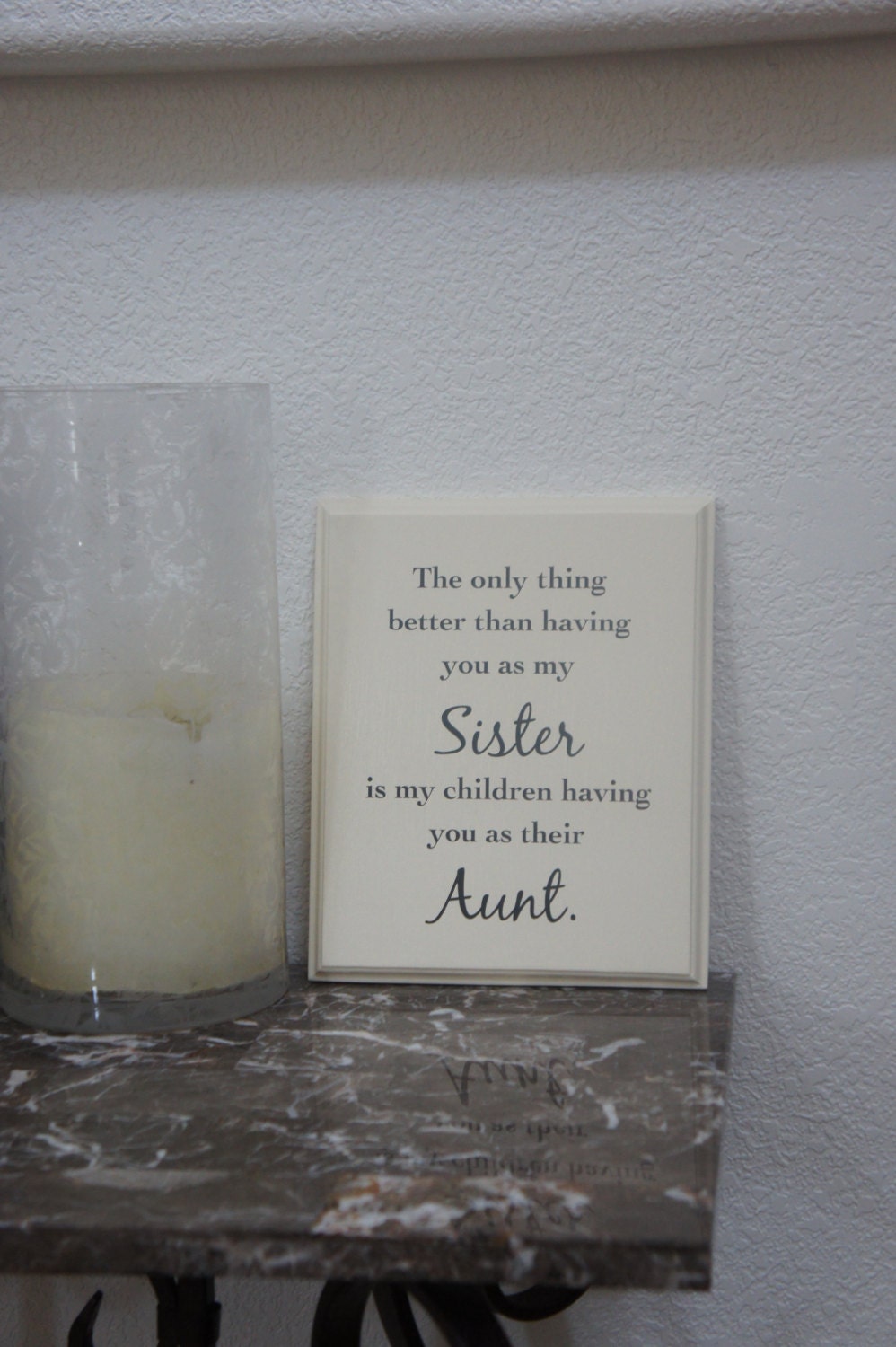 Sister The best sister … plaque sign F1315C 