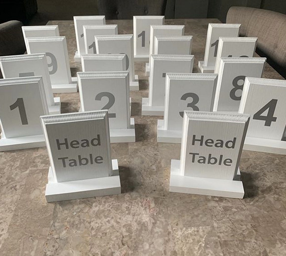 Restaurant Table Numbers Lot of 20 Wood Table Number Signs Etsy