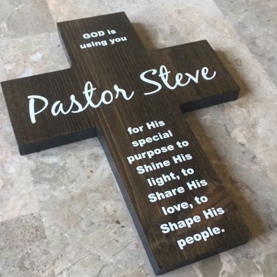 Pastor Appreciation Gift, Personalized Cross, Wood Wall Cross With God is  Using You, Clergy Gifts Preacher Gift, Xmas Gift Ideas, Mentor - Etsy