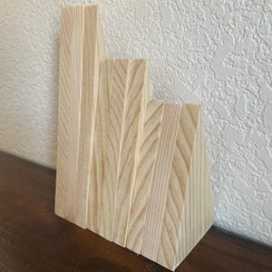 DIY Pine Wood Christmas Tree Set: Unfinished Wood Craft Kit