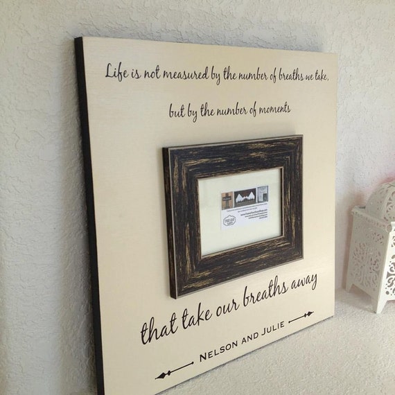 Custom wedding photo Frame Life Moments that take our Etsy
