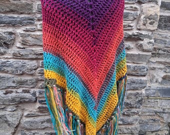 Rainbow shawl