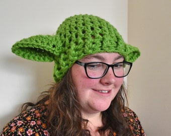 Adults yoda hat _ star wars _ jedi Knight _ comic con_ novelty_ Alien _ UFO_ shrek _winter hat_ Pride _ festival fashion _ Christmas gift