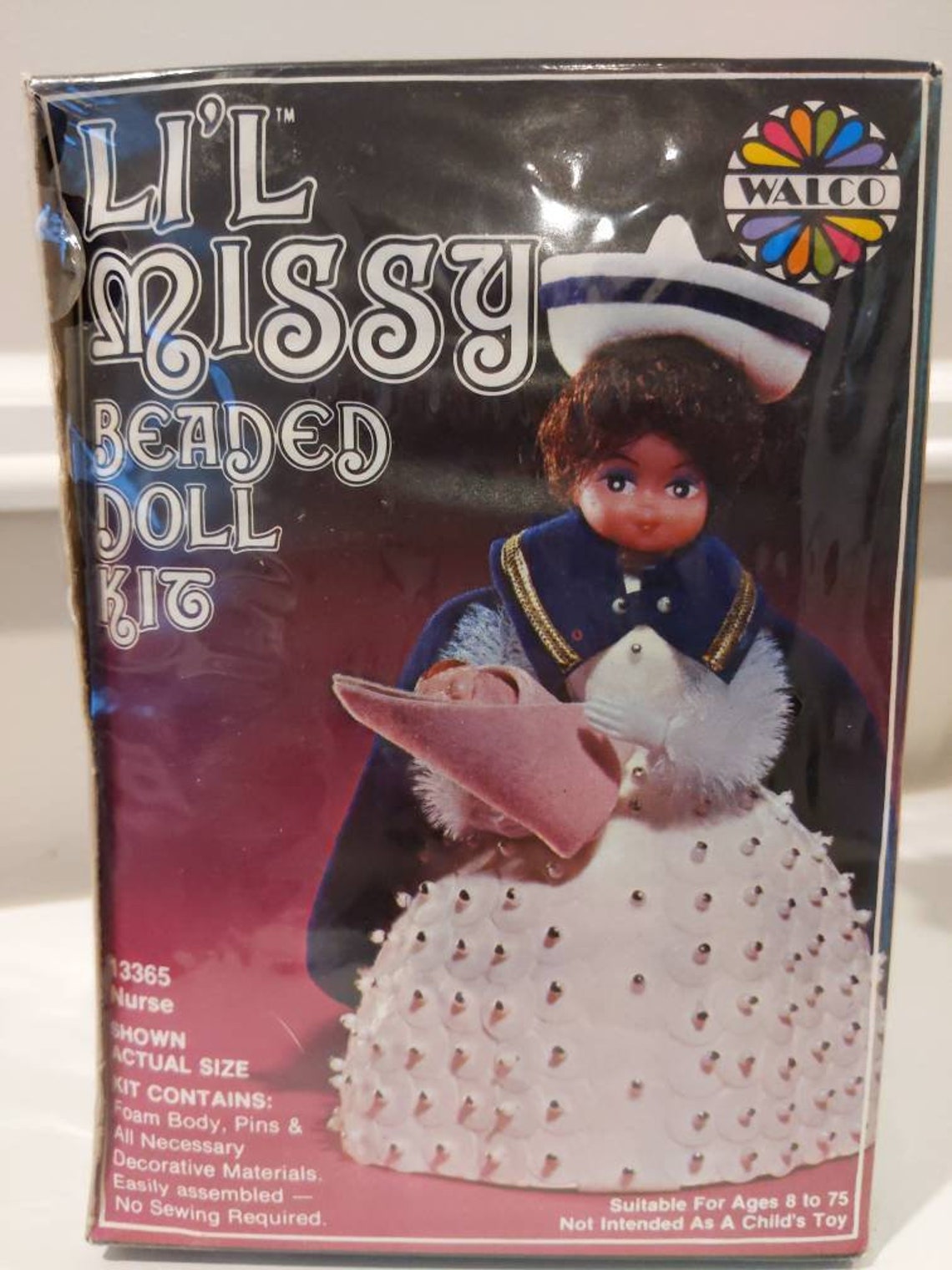 Vintage 1976 Walco Lil Missy Beaded Doll Kit Nurse Etsy