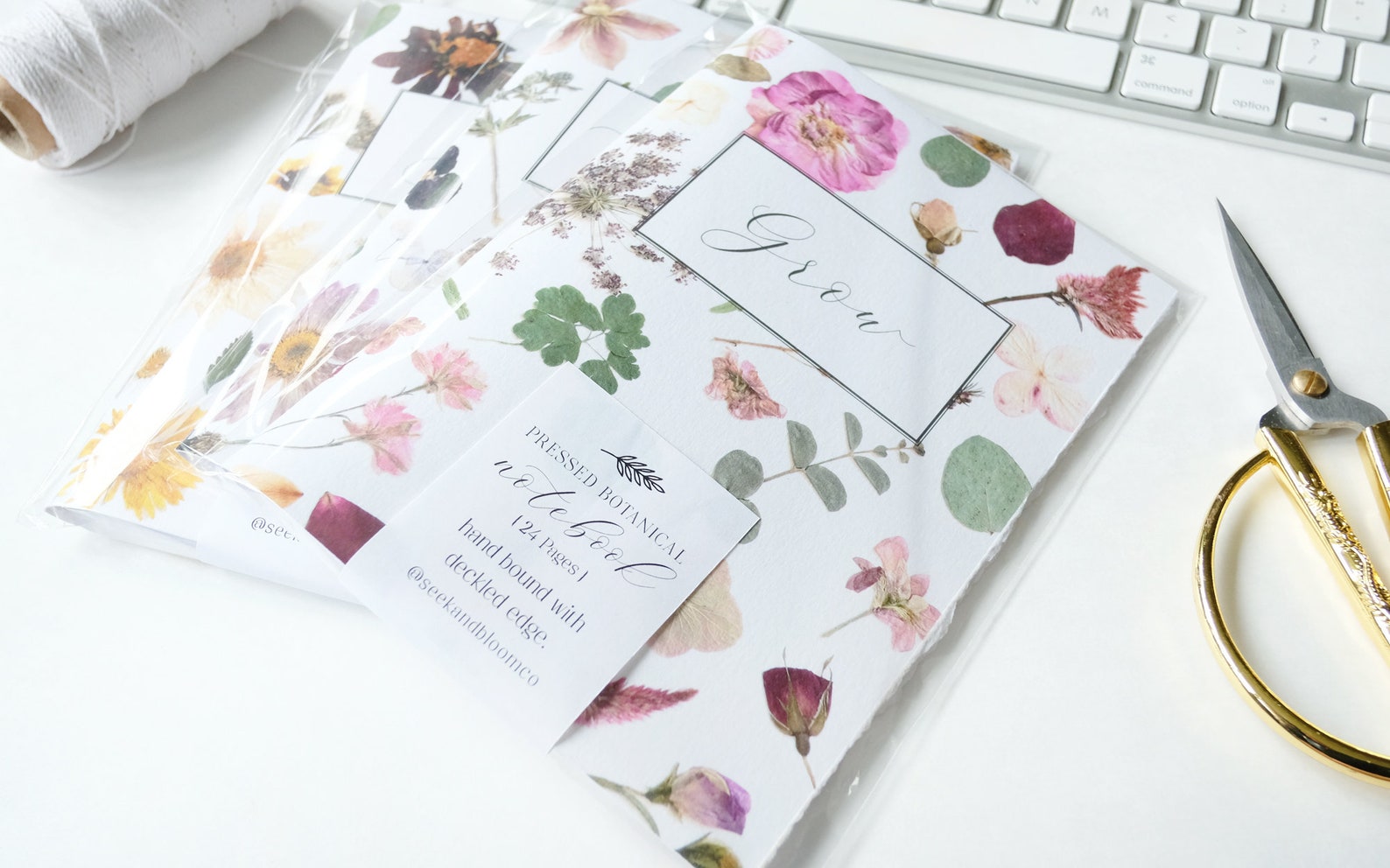 Pressed Flower Natural and Botanical Notebook Journals Etsy