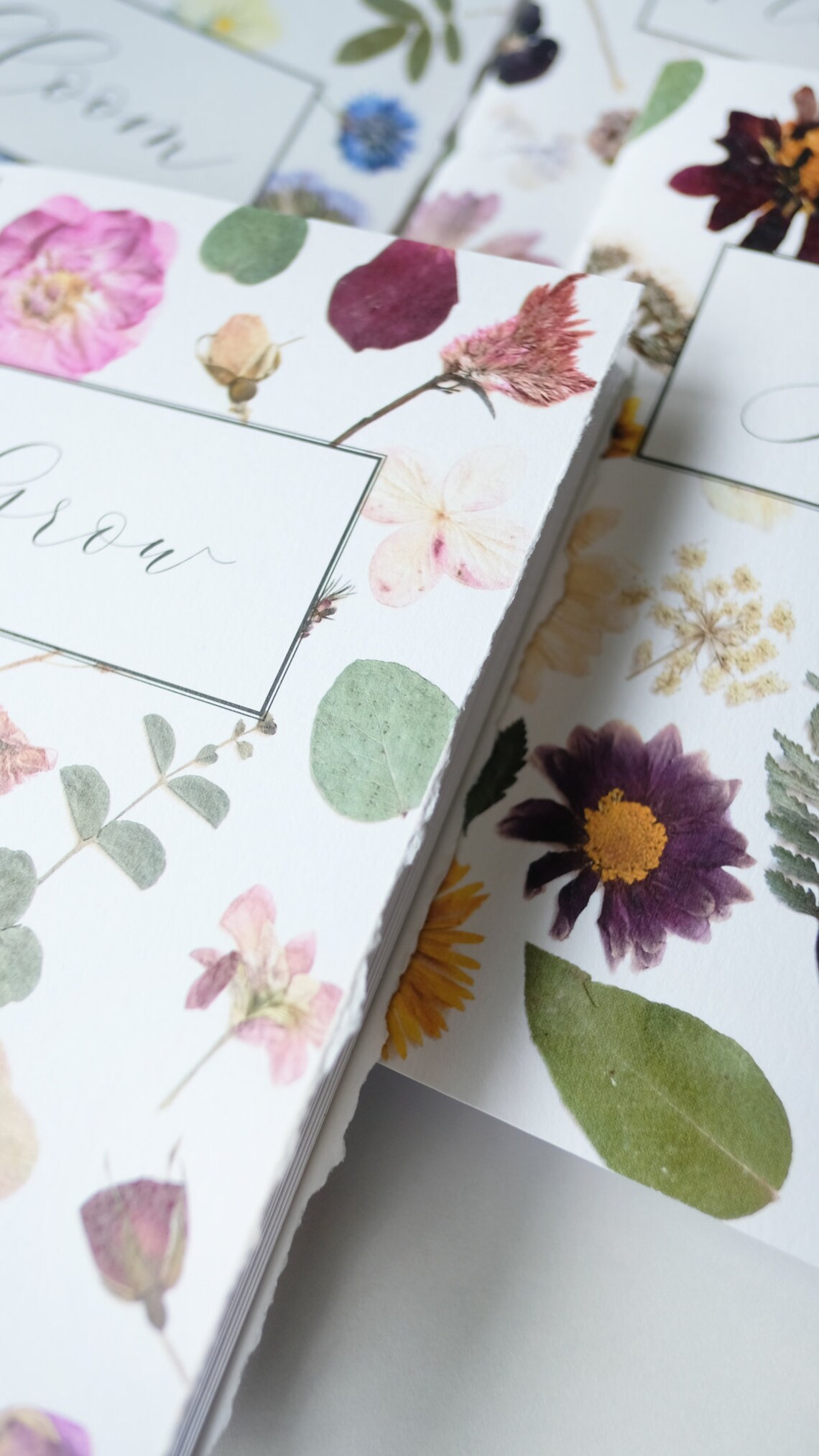 Pressed Flower Natural and Botanical Notebook Journals Etsy