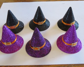 Black Glitter Name PERSONALISED WITCH HALLOWEEN SET Witch Hat Outfit Set Gift