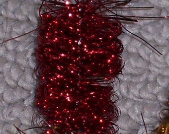 Red loopy tinsel chenille stems,20 mm,12/pkg, Valentine's, kids crafts,ornaments,mini wreaths,holiday,Christmas