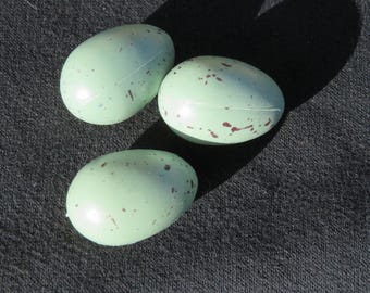 Robin eggs,set of 3,Touch of Nature,appx 1 3/8in by 7/8 in,Spring,Easter,craftpiece,wreath embellishment,florals
