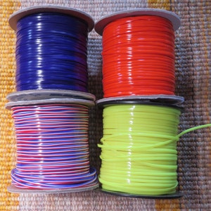 Rexlace plastic lacing,ass't solid colors,100 yd spool,gimp,crafts,kids craft,USA Made,lanyard craft lace,braiding,VBS,camp
