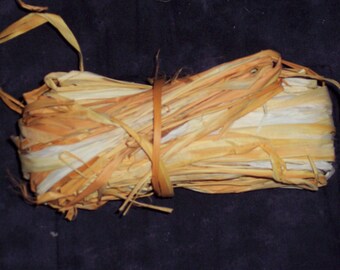 Orange Colored raffia,1.2 oz, Fall,Thanksgiving,gift wrapping,crafts,florals,bows,natural package ribbon