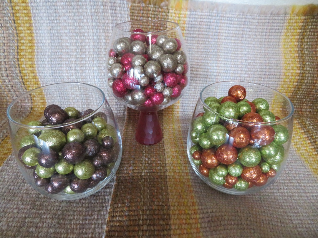 Bowl & Vase Filler Glittered Balls1020mmfoam110 Etsy