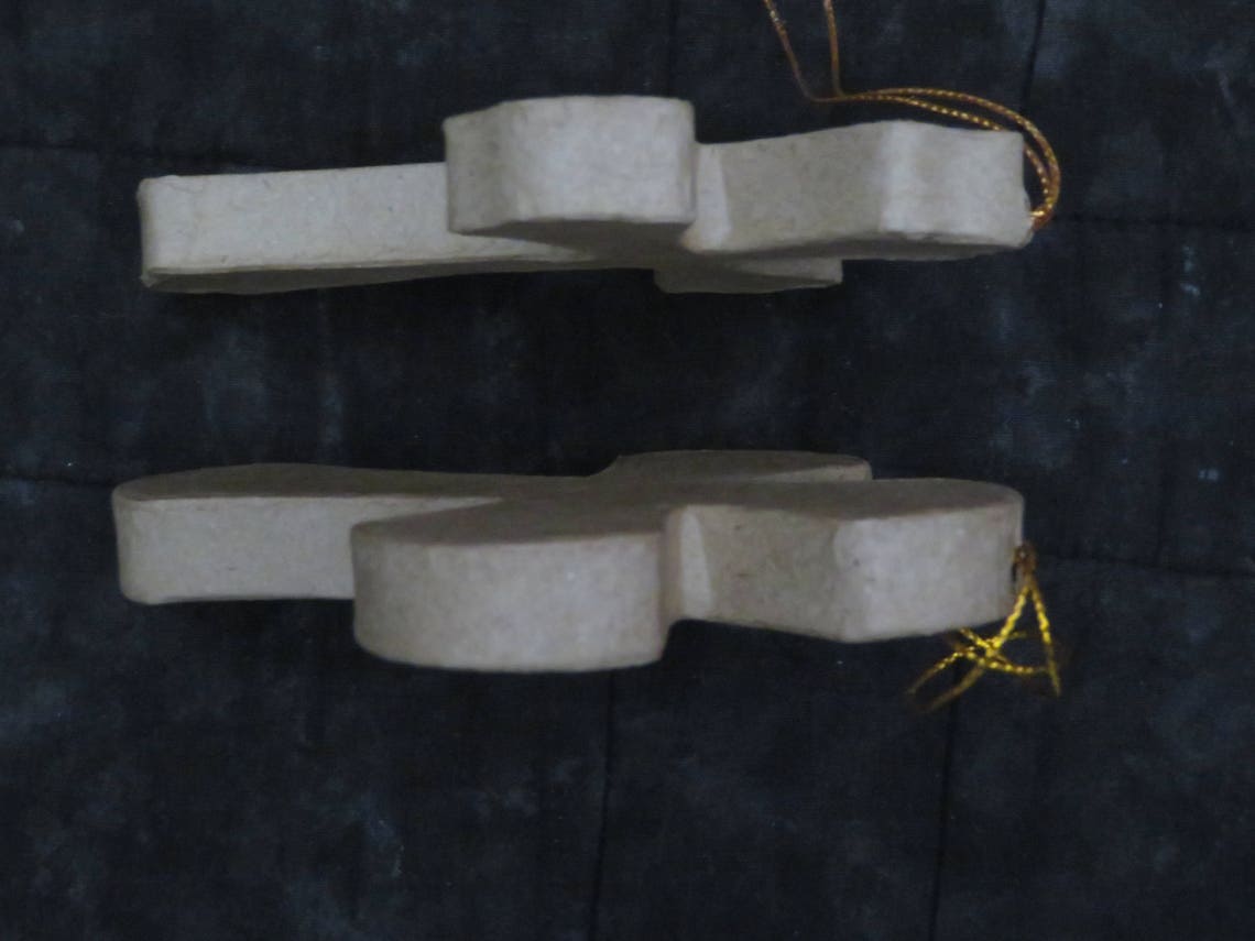 Paper Mache Crosses With Rounded Edges Appx 5 Inches Etsy