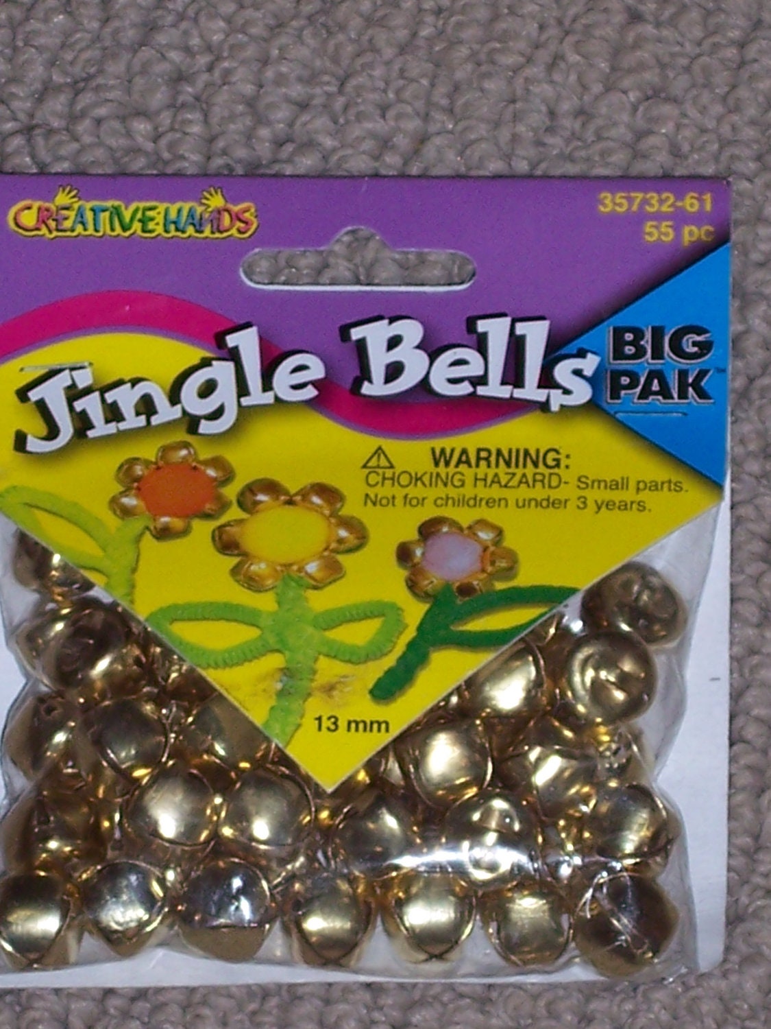 Jingle Bells,13 Mm,gold,value Package,55/pkg,creative Hands