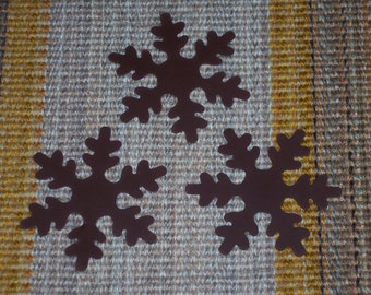 Rusty tin snowflake,3/pkg,Winter,Holiday crafting,woodsy,rustic,3.5 inch diameter,decorate,embellish it