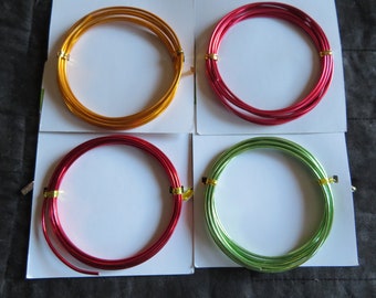 colored floral & craft wire,12 Gauge,Aluminum,wire art,red,fushia,gold,green,purple,6 ft per roll,soft,bendable,florals,crafts, jewelry