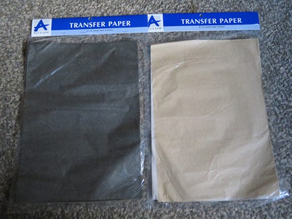 Transfer paper,black or white,2pks,2 sheets/pkg,Acclaim,18 in X 26 in,art,woodworking,fabric,paper,canvas