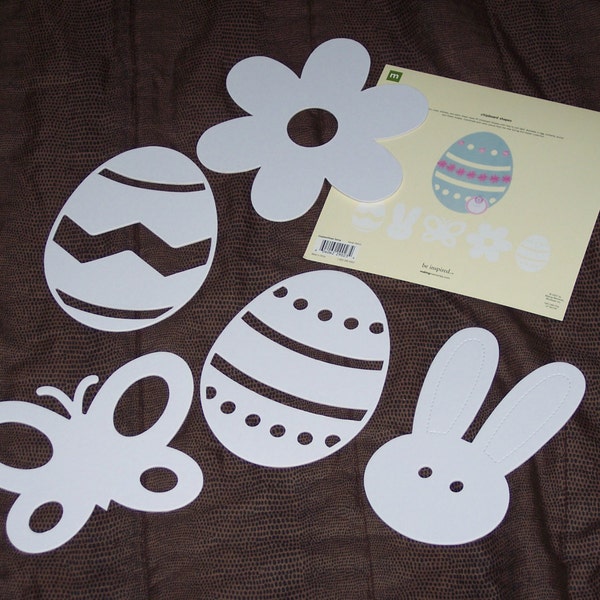 Easter and Springtime Chipboard shapes,Making Memories,paint, decorate,use as stencils