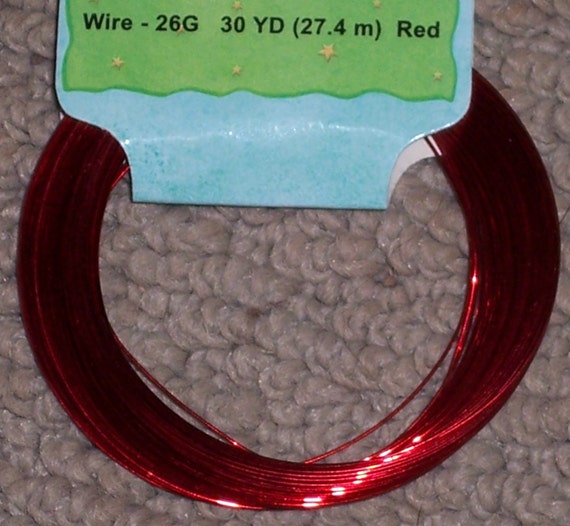 Red Craft Wire,26 Gauge,30 Yds,jewelry Making, Crafts,wire Art