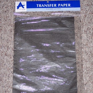 Transfer paper,black or white,2pks,2 sheets/pkg,Acclaim,18 in X 26 in,art,woodworking,fabric,paper,canvas image 5