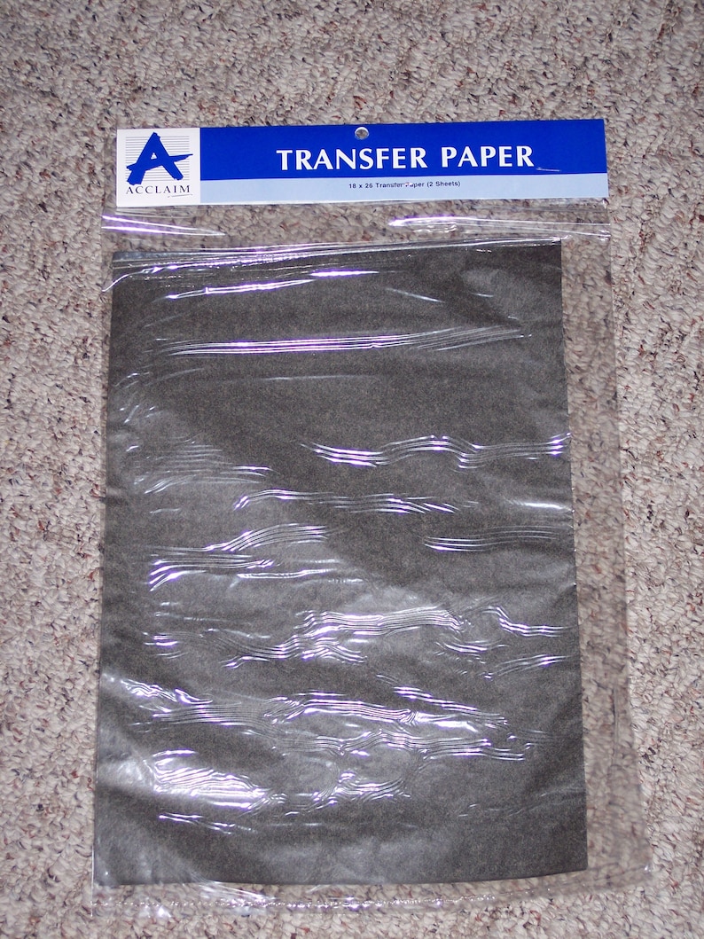 Transfer paper,black or white,2pks,2 sheets/pkg,Acclaim,18 in X 26 in,art,woodworking,fabric,paper,canvas image 5