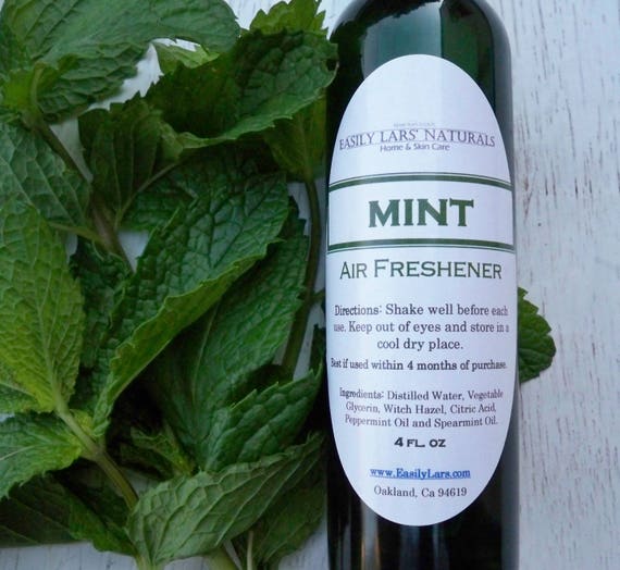 Air Freshener Peppermint Natural Aromatherapy Car Spray Etsy