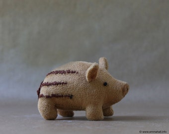 Wild Boar Piglet - Downloadable Pdf sewing pattern