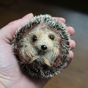 Hedgehog - Pdf sewing pattern/ needle felting tutorial