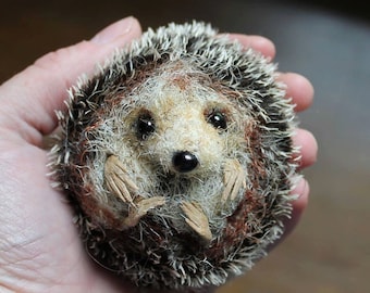 Hedgehog - Pdf sewing pattern/ needle felting tutorial