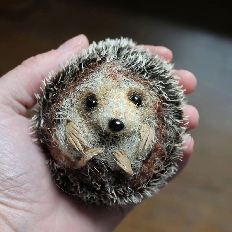 Hedgehog  Pdf sewing pattern/ needle felting tutorial afbeelding 1