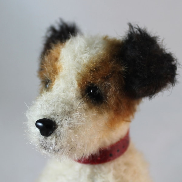 Jack Russell Puppy - PDF sewing pattern for a mohair dog